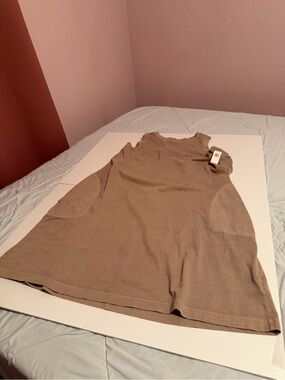 Old Navy Sleeveless A-Line Dress in Taupe